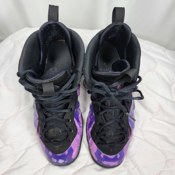 NIKE LITTLE POSITE PRO (GS) BLCK/COURT PURPLE [644792 012] SIZE 5Y - Picture 5 of 8
